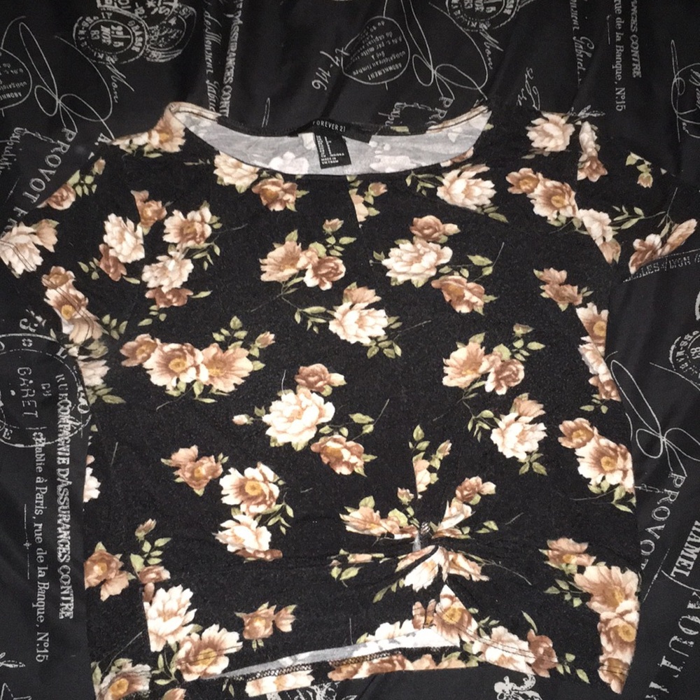 Black crop top from Forever 21